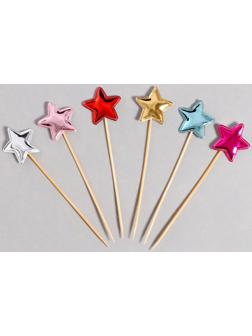 Шпажки «Звёздочки», 15 см, набор 24 шт