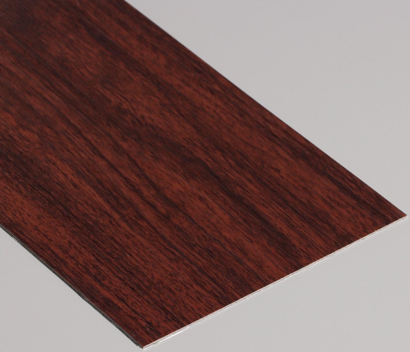 Плитка виниловая самоклеящаяся 91*15см темно-коричневая