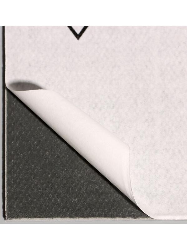 Плитка виниловая самоклеящаяся 91х15см, коричневая