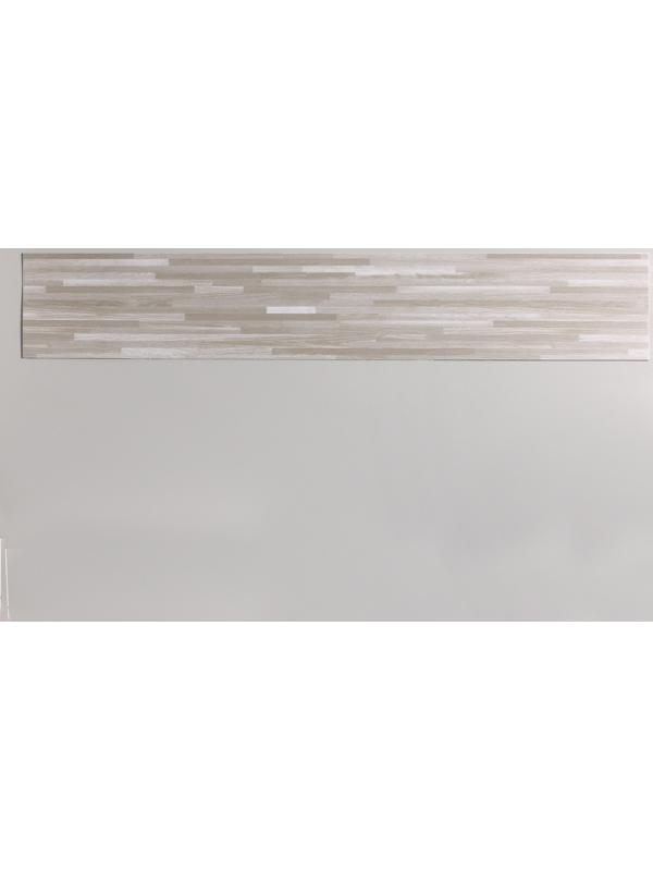 Плитка виниловая самоклеящаяся 91*15см серый ламинат