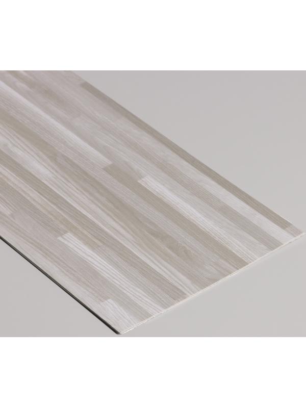 Плитка виниловая самоклеящаяся 91*15см серый ламинат