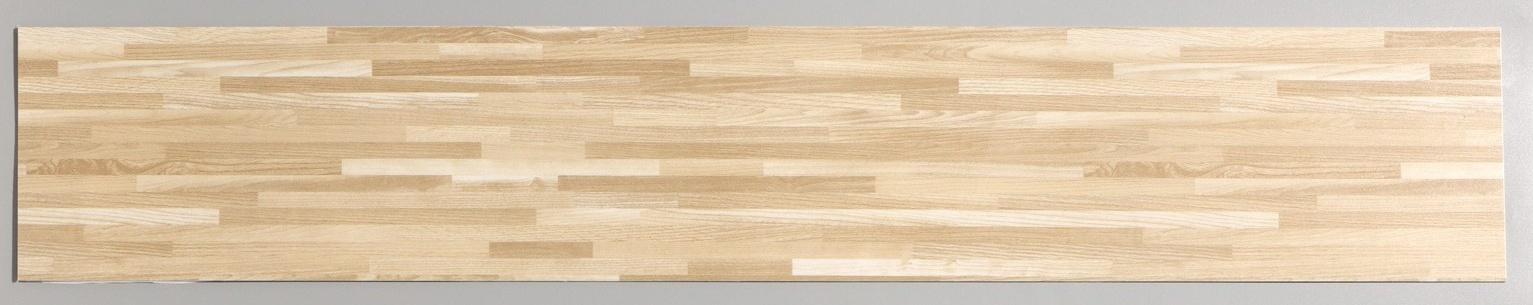 Плитка виниловая самоклеящаяся 91*15см бежевый ламинат