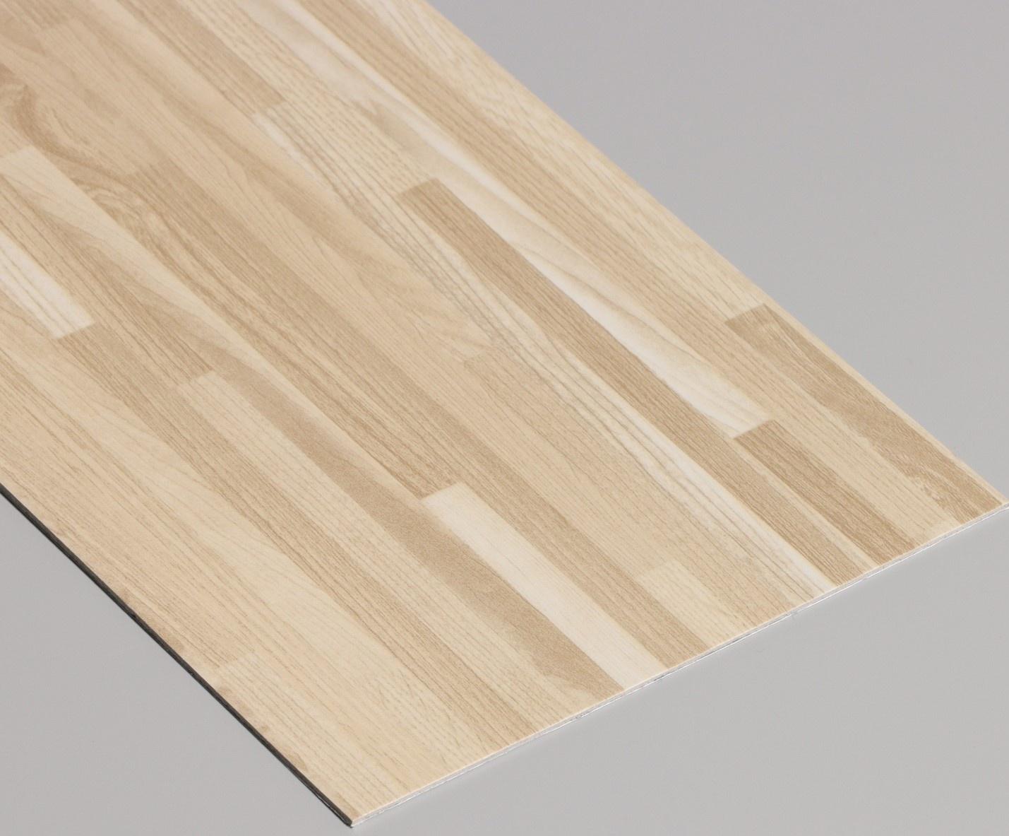 Плитка виниловая самоклеящаяся 91*15см бежевый ламинат