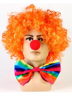 Карнавальный набор Клоуна,бант горизонт.полоски 24 +парик +нос