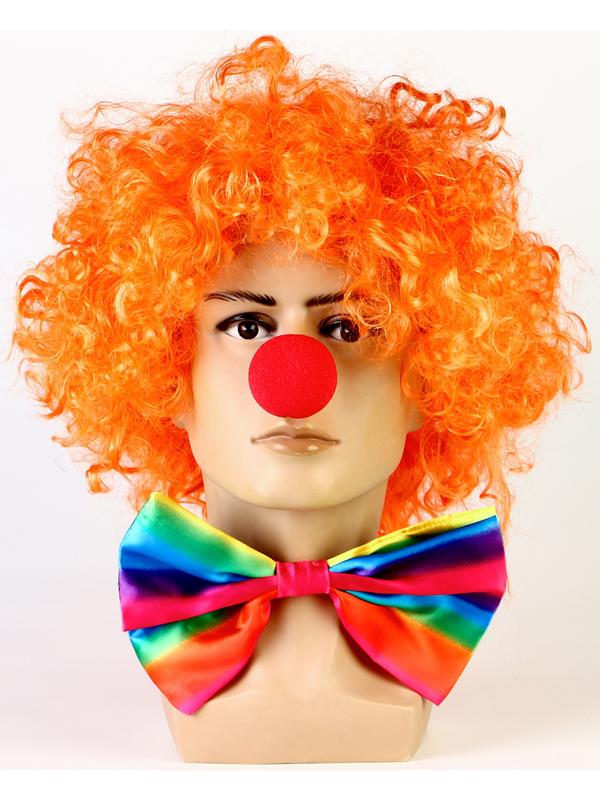 Карнавальный набор Клоуна,бант горизонт.полоски 24 +парик +нос