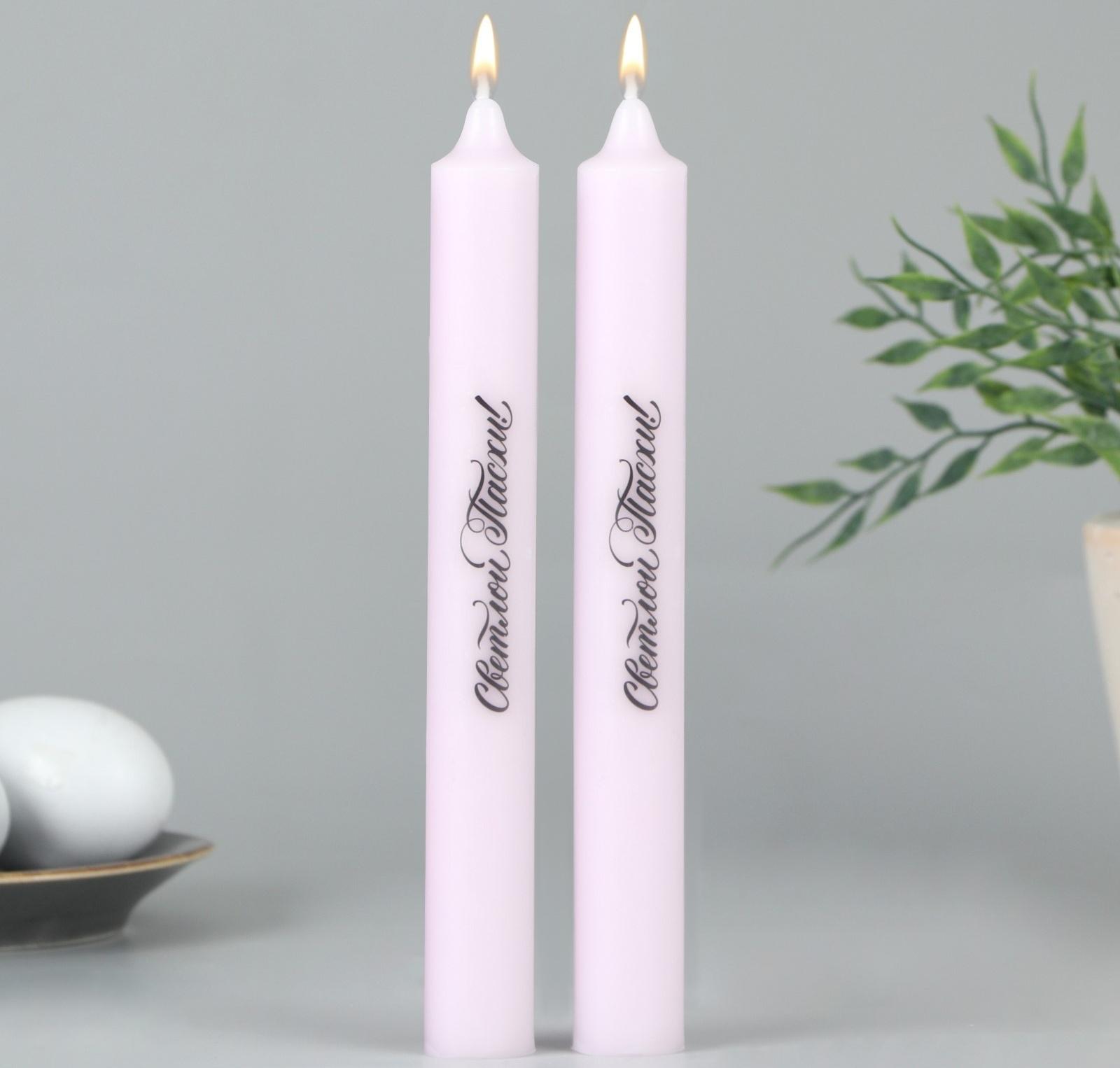 Свечи высокие с нанесением 