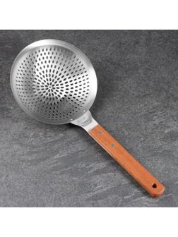 Шумовка для казана узбекская 48см, глубокая, диаметр 22см