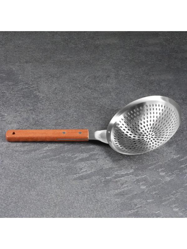 Шумовка для казана узбекская 48см, глубокая, диаметр 22см