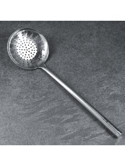 Шумовка для казана узбекская 58см, диаметр 17см, мет ручка