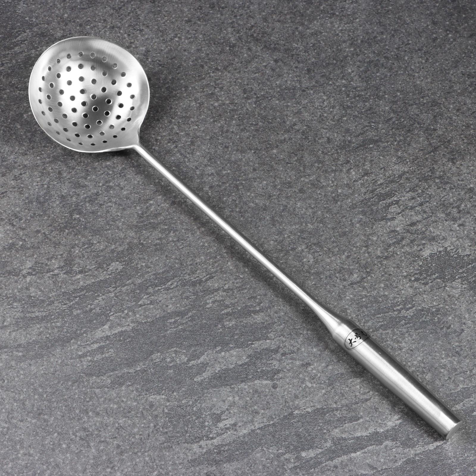 Шумовка для казана узбекская 47см, диаметр 11см, мет ручка