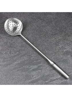 Шумовка для казана узбекская 47см, диаметр 11см, мет ручка