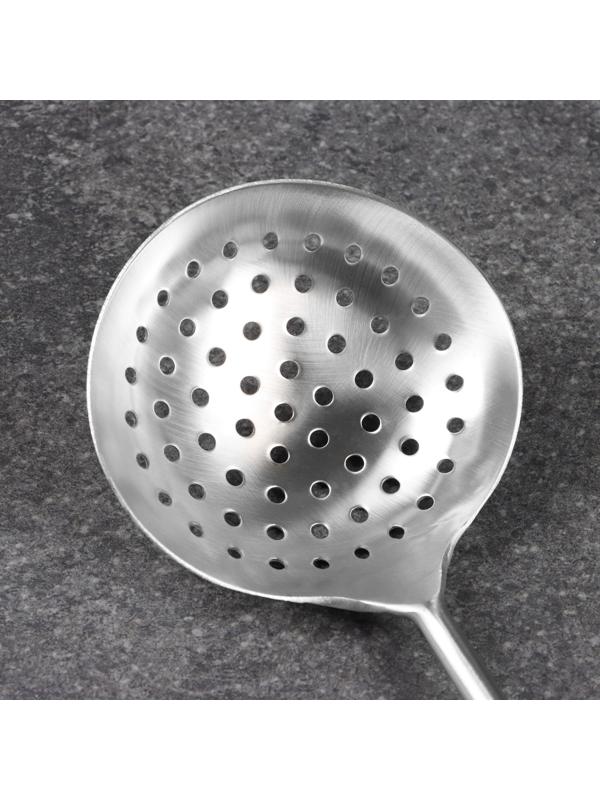 Шумовка для казана узбекская 47см, диаметр 11см, мет ручка