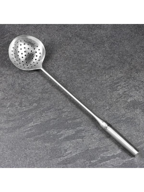 Шумовка для казана узбекская 47см, диаметр 11см, мет ручка