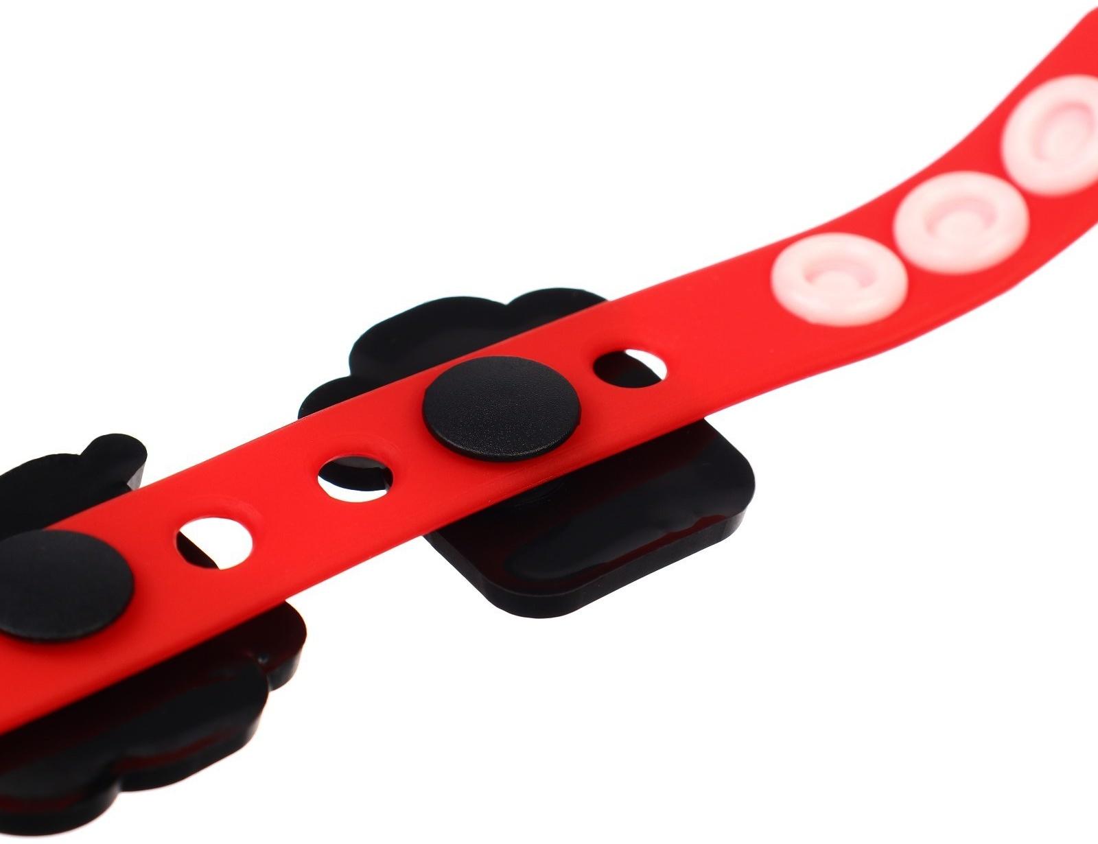 Браслет силиконовый со сменными джибитсами, 3 джибитса в комплекте, Мстители