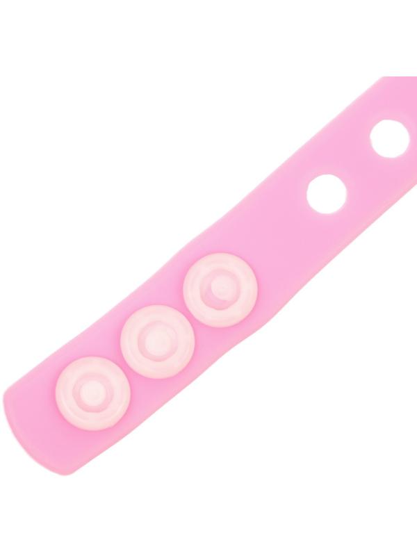 Браслет силиконовый со сменными джибитсами, 3 джибитса в комплекте, Минни Маус