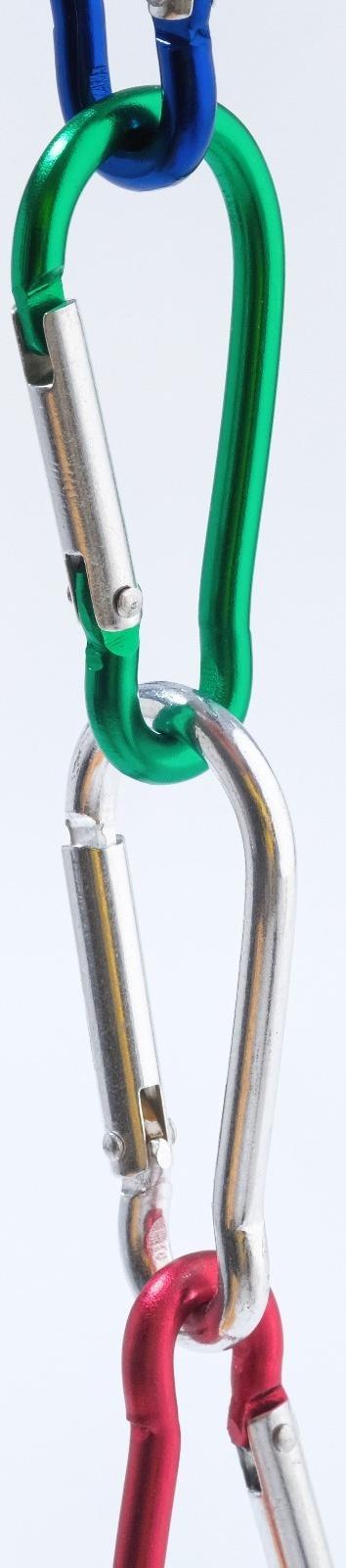 Набор карабинов, туристических 4.5см, 10 шт