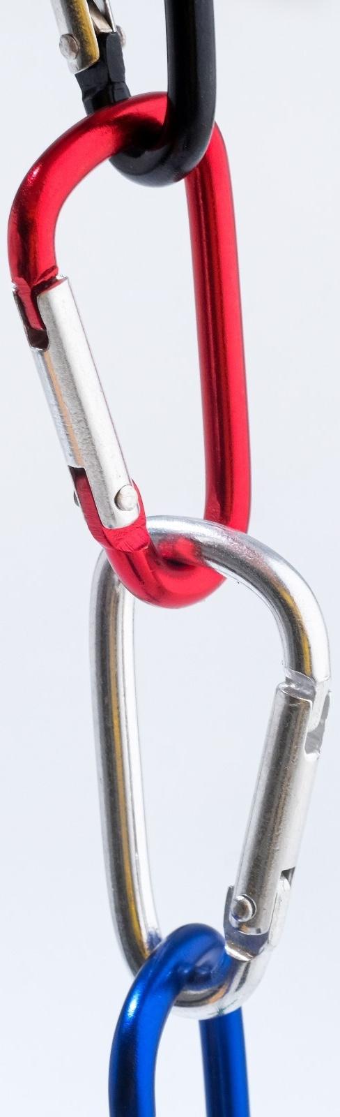 Набор карабинов, туристических 4см, 10 шт