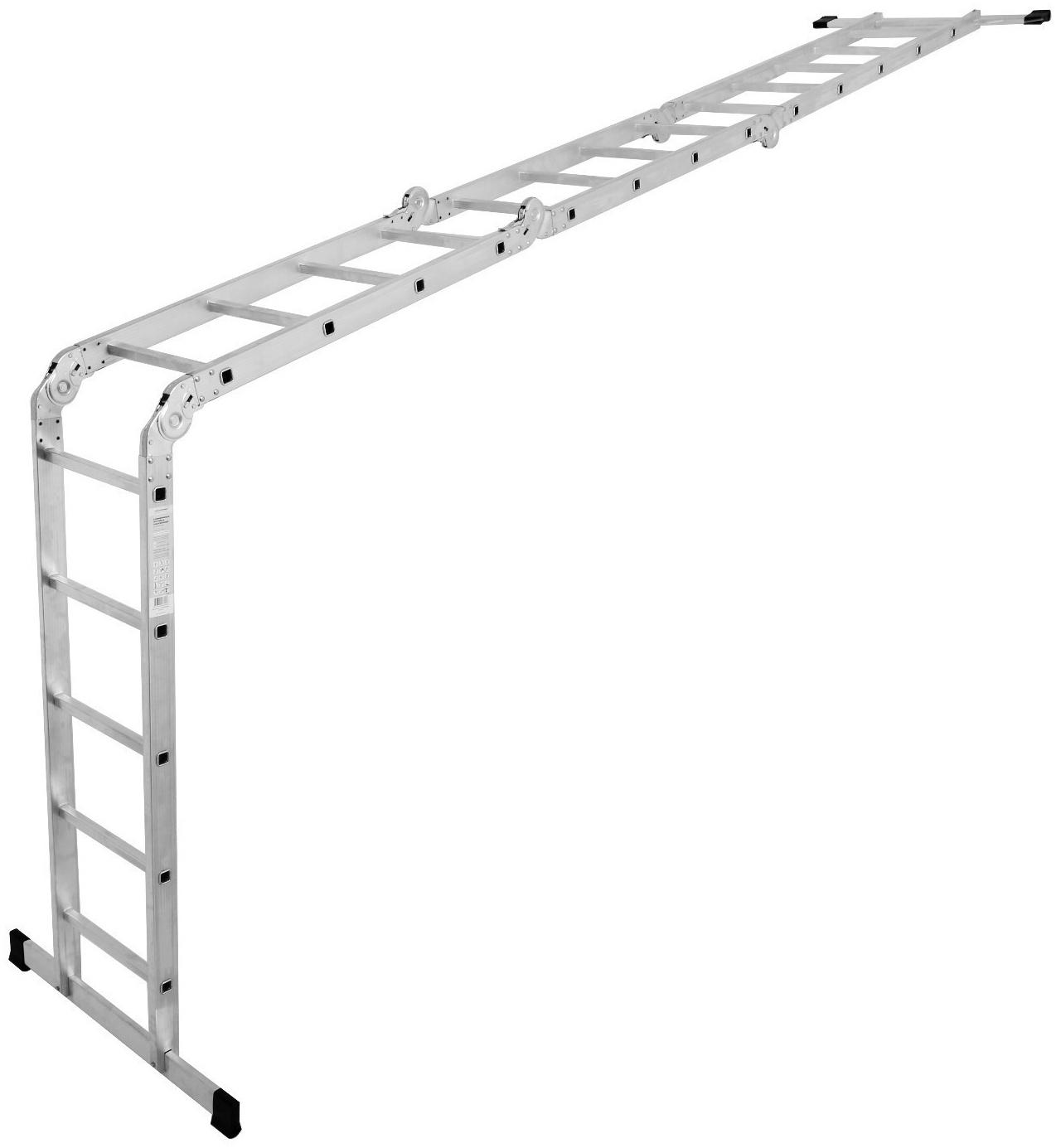 Лестница-трансформер ТУНДРА, алюминиевая, 5х4х4х5 ступени