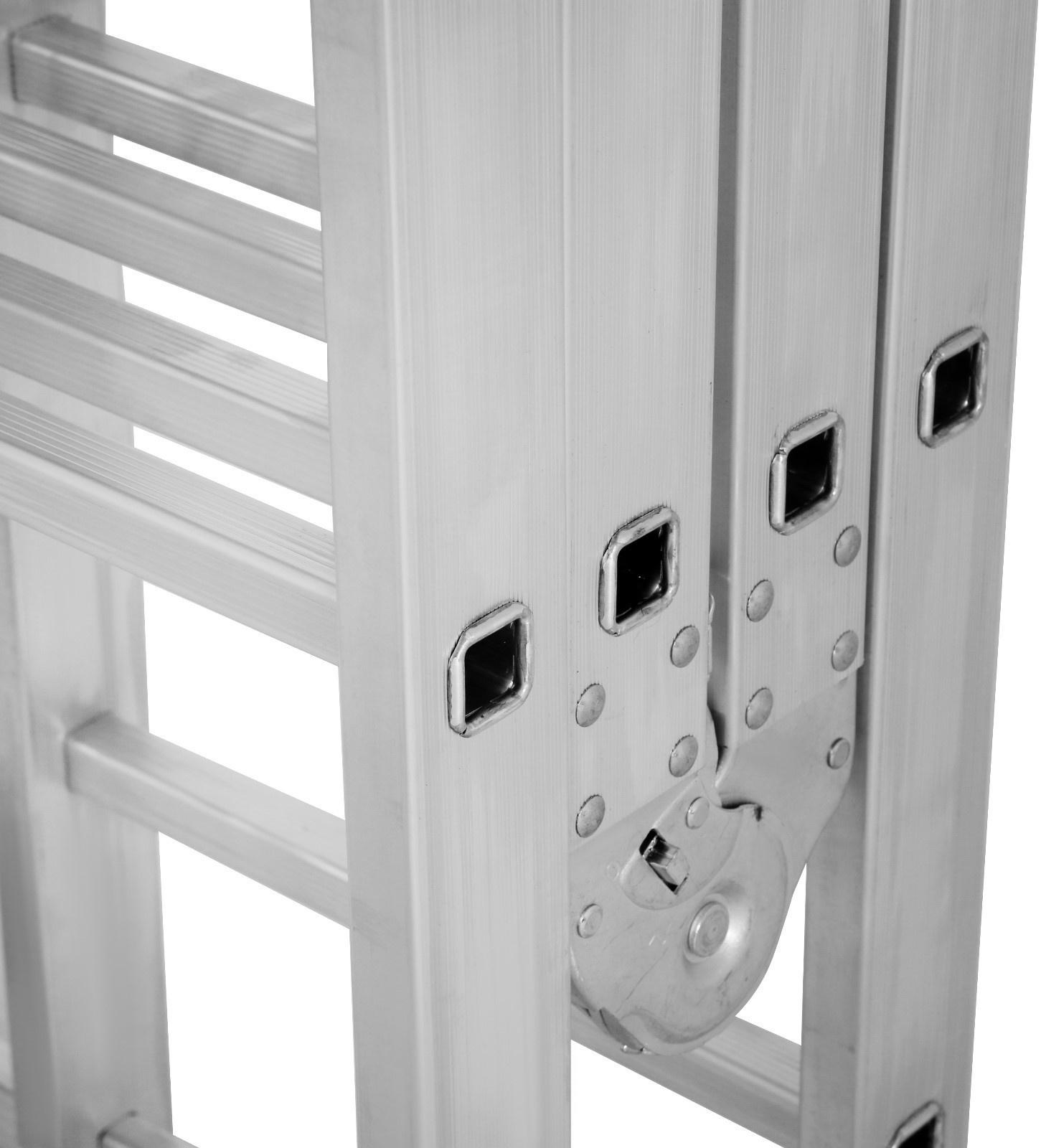 Лестница-трансформер ТУНДРА, алюминиевая, 5х4х4х5 ступени