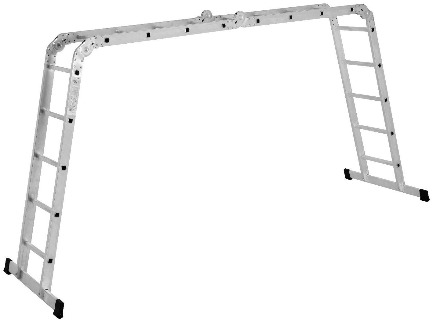 Лестница-трансформер ТУНДРА, алюминиевая, 5х4х4х5 ступени