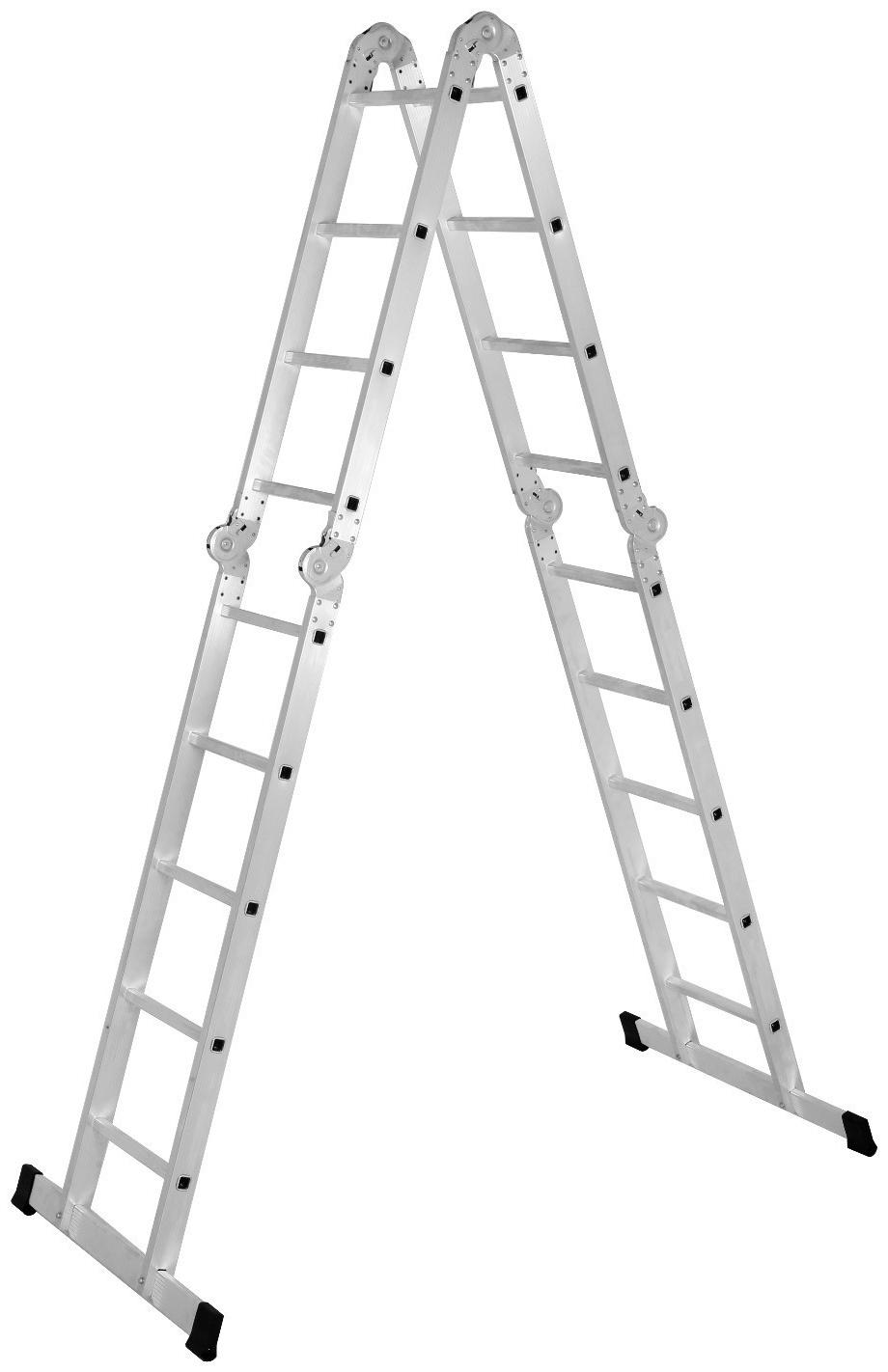 Лестница-трансформер ТУНДРА, алюминиевая, 5х4х4х5 ступени