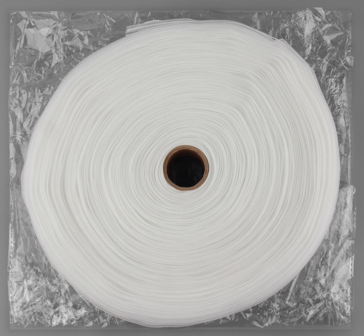 Шторная лента, органза, 4 см, 50 ± 1 м, цвет прозрачный