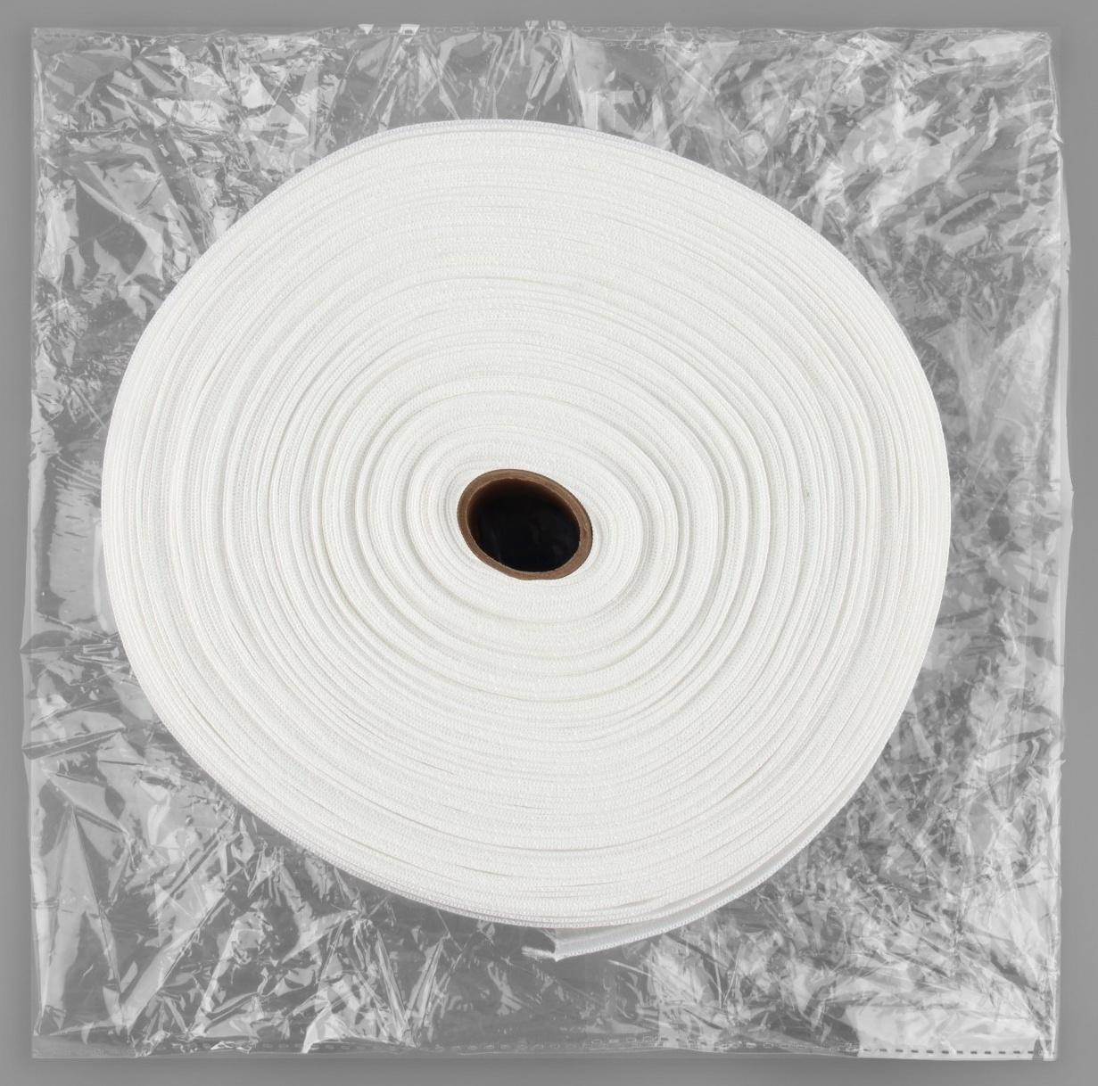 Шторная лента, матовая, 8,5 см, 25 ± 1 м, цвет белый