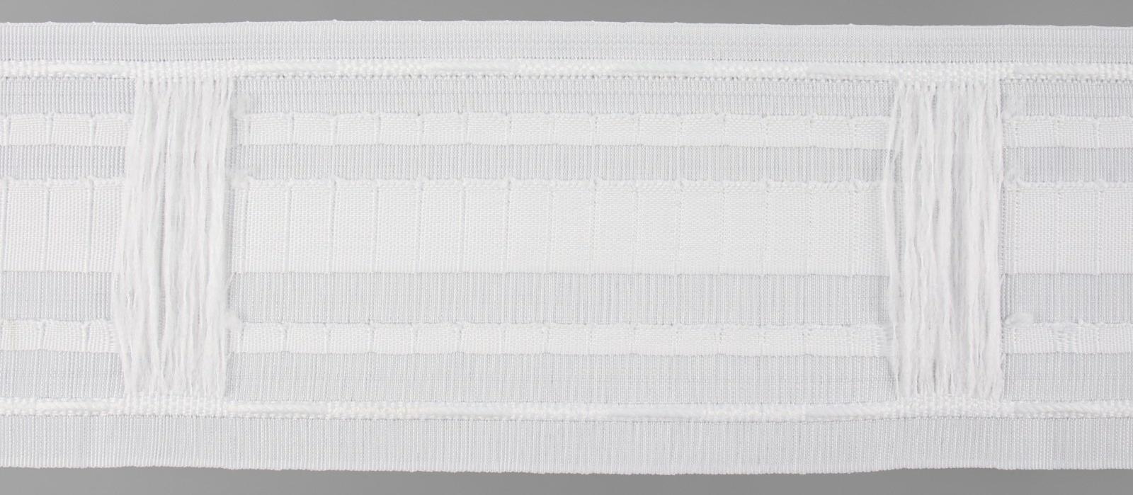 Шторная лента, матовая, 8,5 см, 25 ± 1 м, цвет белый