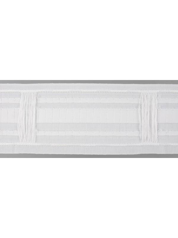 Шторная лента, матовая, 8,5 см, 25 ± 1 м, цвет белый