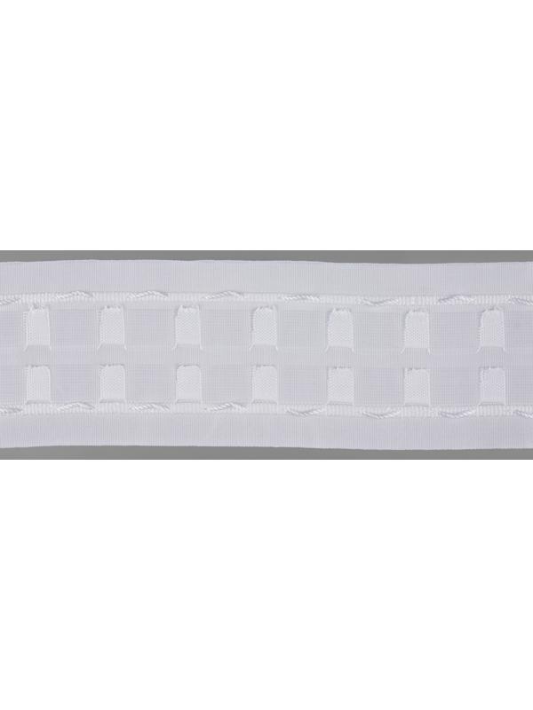 Шторная лента, матовая, 7 см, 30 ± 1 м, цвет белый