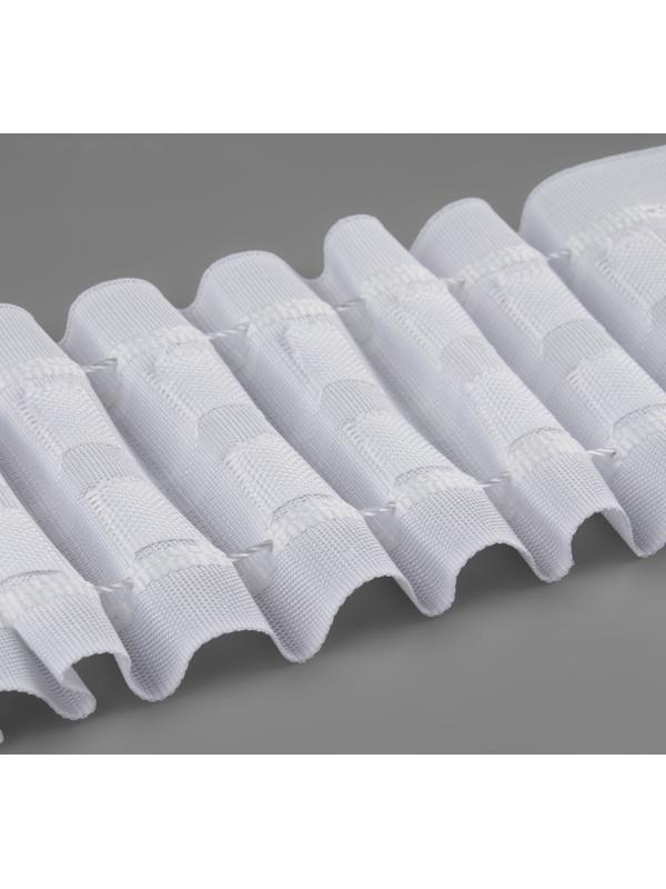 Шторная лента, матовая, 7 см, 30 ± 1 м, цвет белый