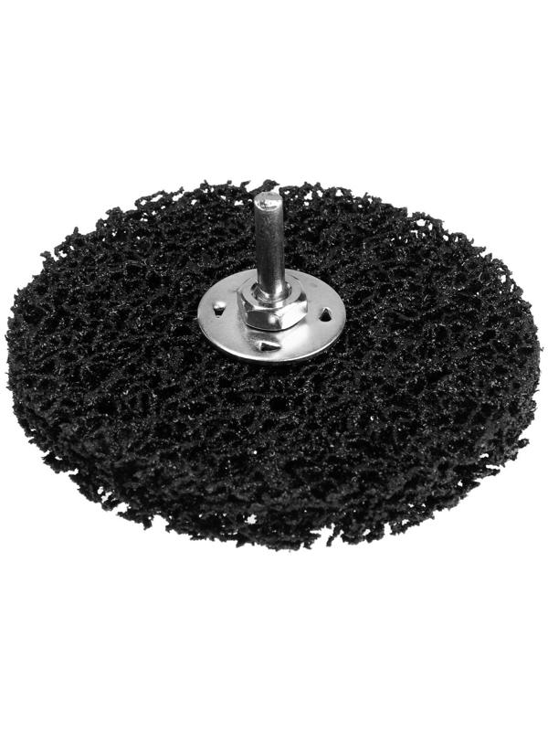 Круг коралловый по металлу ТУНДРА, для шлифовки и полировки, М8, 115 мм, с адаптером