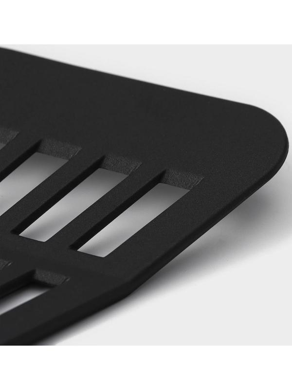 Лопатка с прорезями Доляна Picanto, 23 см, цвет чёрный