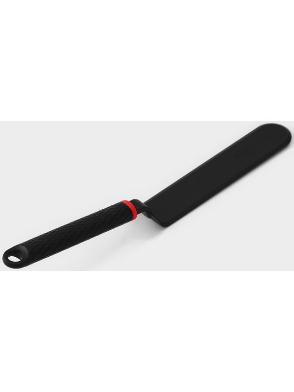 Лопатка для блинов Доляна Picanto, 33 см, цвет чёрный