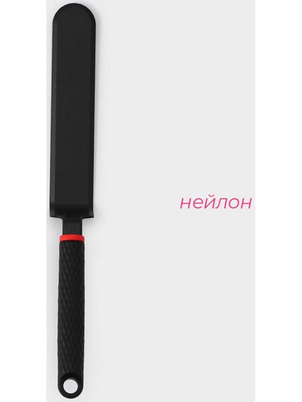 Лопатка для блинов Доляна Picanto, 33 см, цвет чёрный