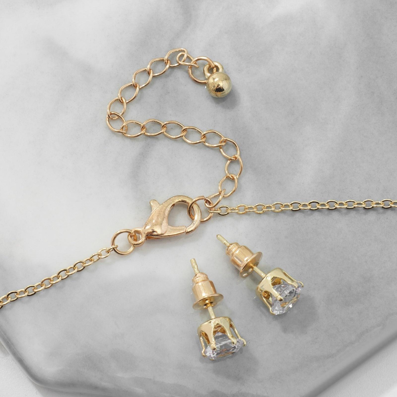 Гарнитур 2 предмета: серьги, кулон 