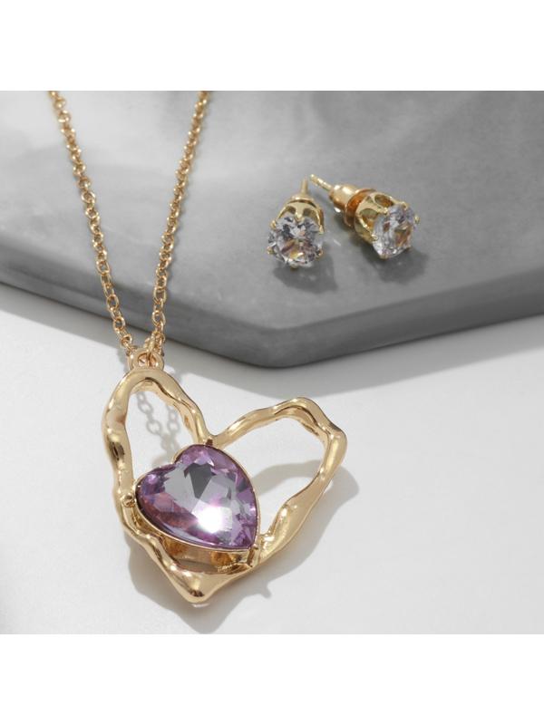 Гарнитур 2 предмета: серьги, кулон 