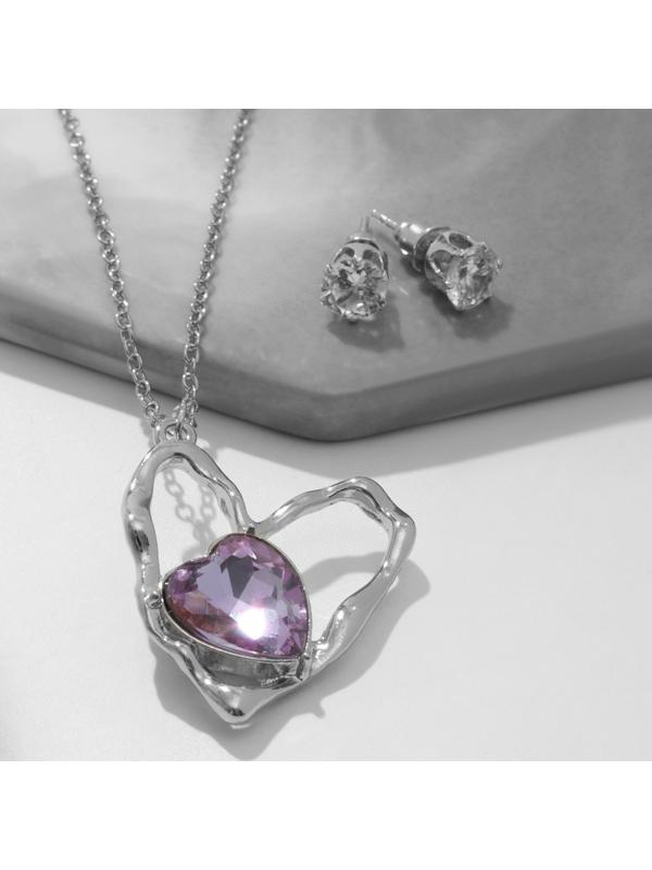 Гарнитур 2 предмета: серьги, кулон 