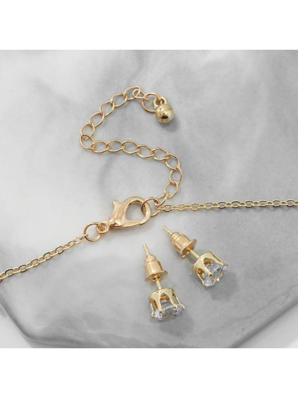 Гарнитур 2 предмета: серьги, кулон 