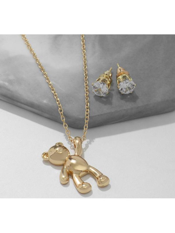 Гарнитур 2 предмета: серьги, кулон 