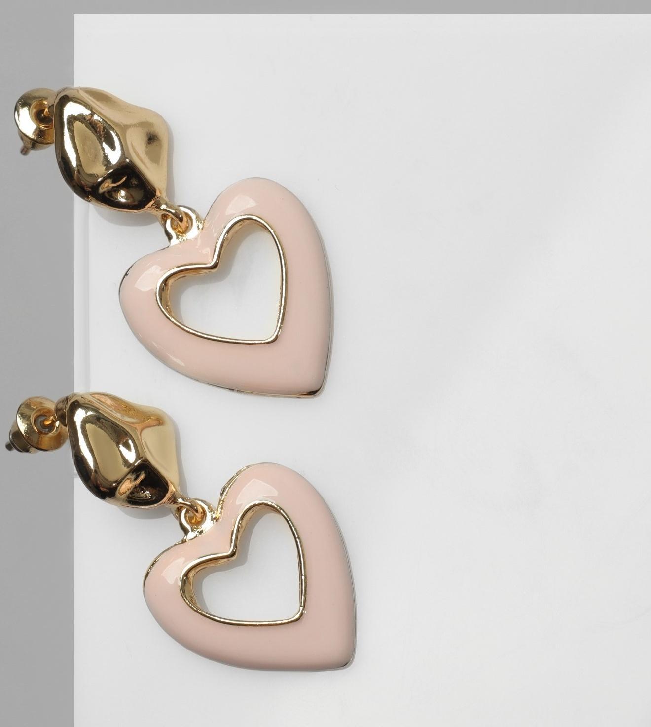 Серьги эмаль «Сердце