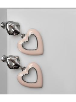 Серьги эмаль «Сердце