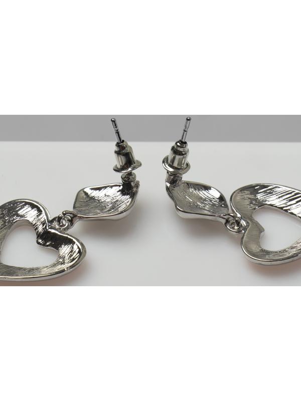 Серьги эмаль «Сердце