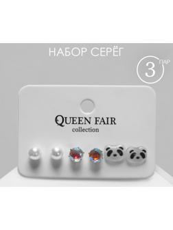 Пусеты 3 пары 