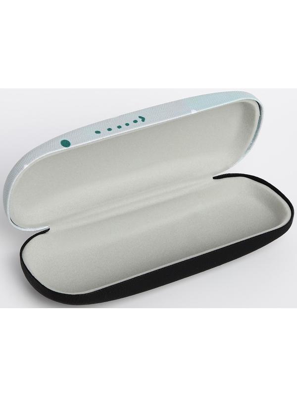 Футляр для очков, 16 х 4 х 6 см, хлопушка, цвет голубой