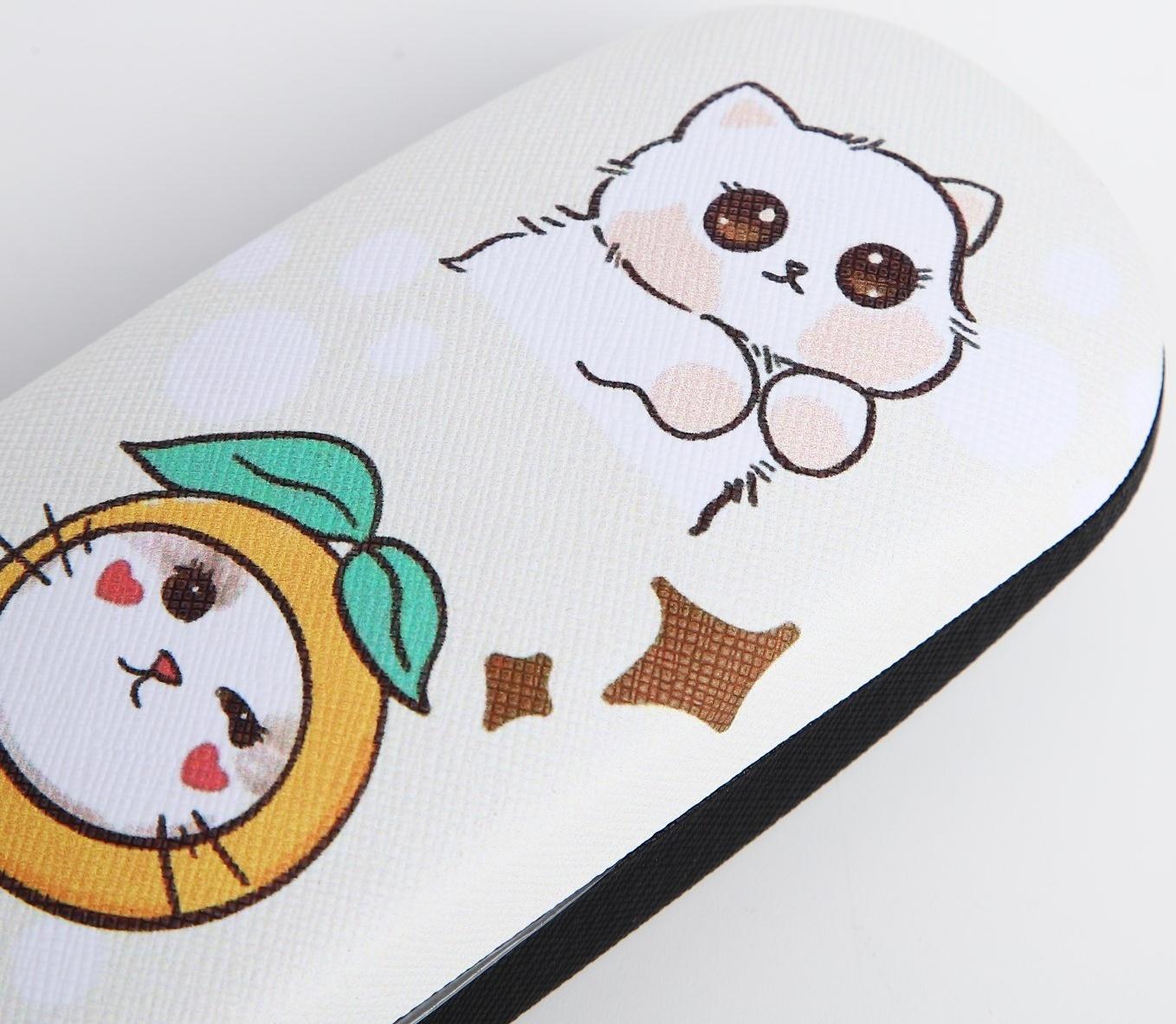 Футляр для очков, 16 х 4 х 6 см, хлопушка, цвет бежевый