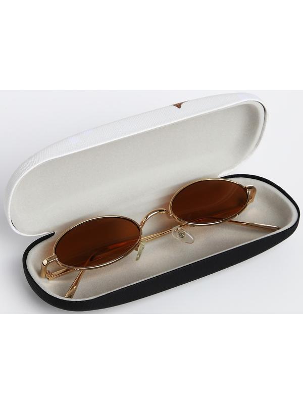 Футляр для очков, 16 х 4 х 6 см, хлопушка, цвет бежевый