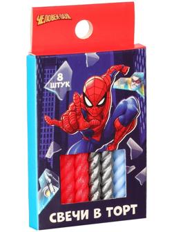Набор витых свечей в торт 8 шт 