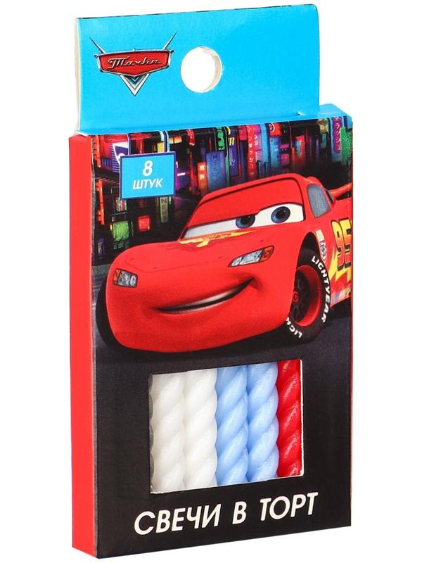 Набор витых свечей в торт 8 шт 