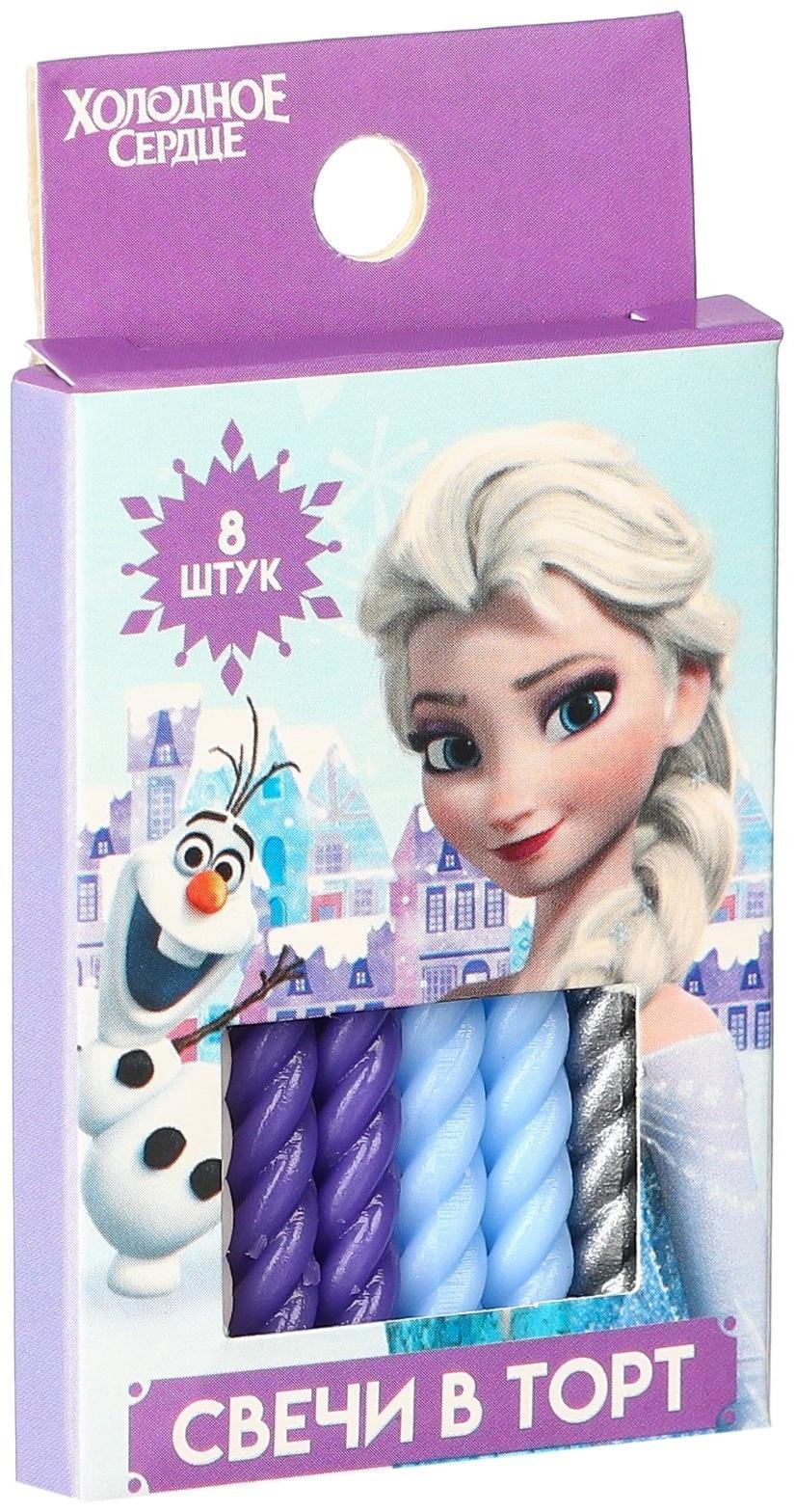 Набор витых свечей в торт 8 шт 